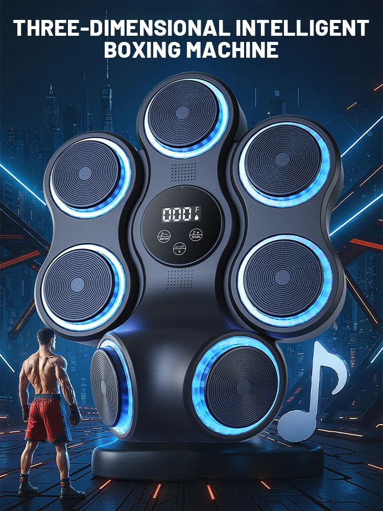 2025 New Music Boxing Machine Bluetooth Adult Electronic Wall Target HookPunch Equipment Target Wall Mounted Gym Home Equipment