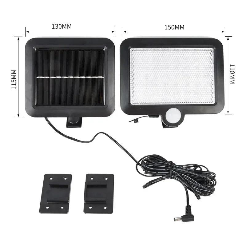 Solar Pendant Light Outdoor Waterproof LED Lamp Double-head Chandelier Decorations with Remote Control for Indoor Shed Barn Room