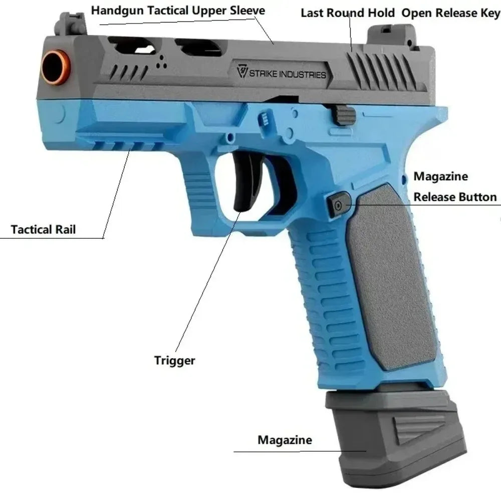 Soft Bullet Airsoft Sig17 Throwing Shell Toy Gun Outdoor Sports CS Game Empty Hanging Weapon Pistol for Kids Boys Birthday Gift