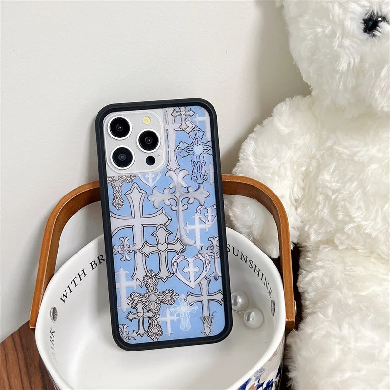 Wildflower wf Wild Flower Bones ice skates Phone Case for iPhone 15 14 13 12 16 Pro Max Plus 16pro 3D WF Metal Cover Funda