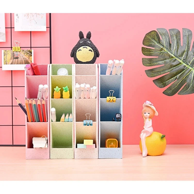 1pc Multi-Layer Pen Holder & Cosmetic Brush Storage Holder - Perfect for Office & School Supplies