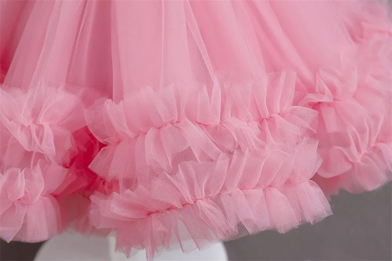 Toddler Baby Baptism Dresses First Birthday Dress For 0-5 Years Baby Girl Clothing Princess Party Dress Christening Gown
