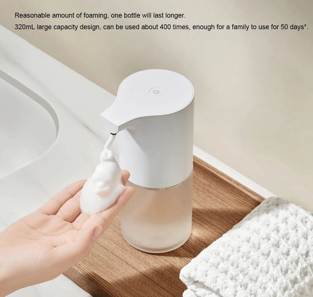 XIAOMI Mijia Electric Soap Dispenser 1S USB Rechargeable Automatic Induction Hand Wash Foaming Machine Add 70% Water to Dilute