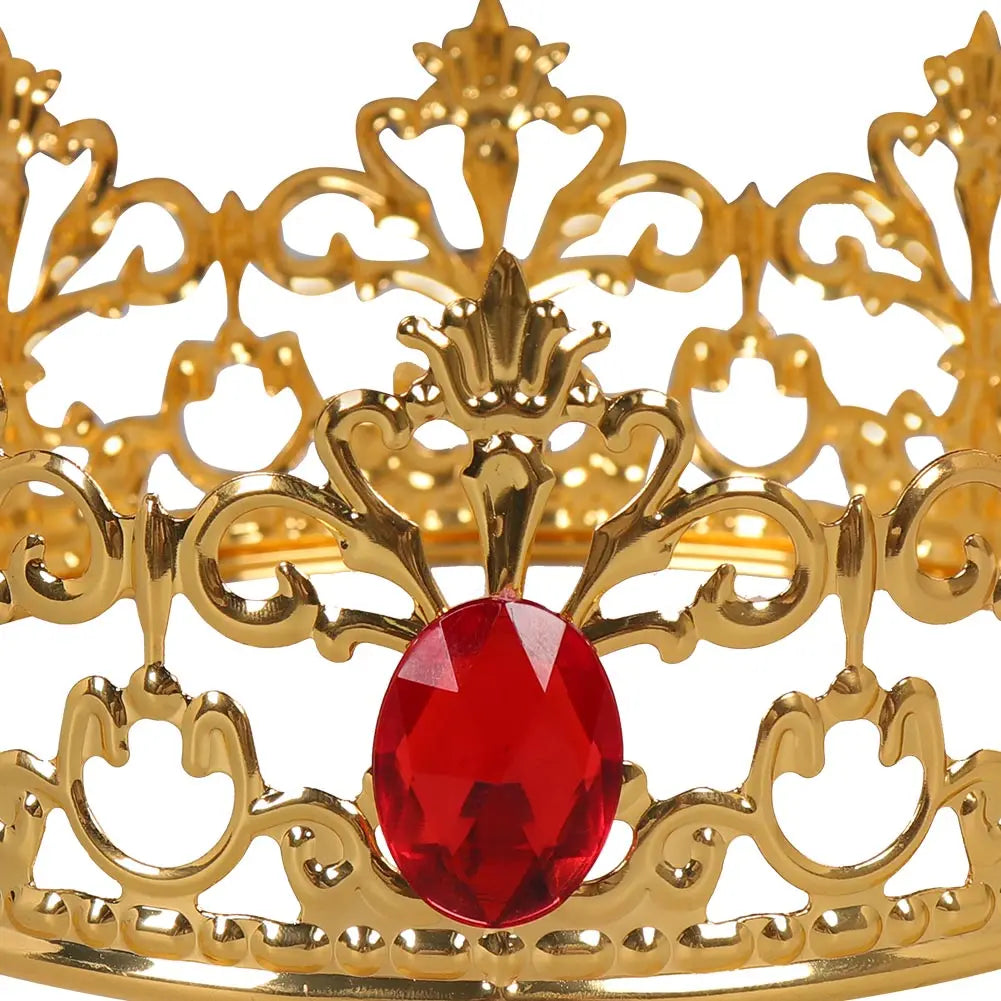 Princess Cos Peach Cosplay Fantasia Costume Crown Accessory Disguise for Women Girls Adult Halloween Carnival Party Prop