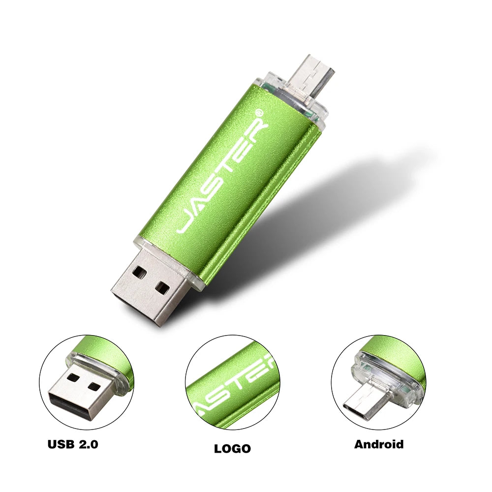 3 In 1 USB Flash Drives 64GB Free TYPE-C Adapters Gifts Pen drive 32GB Black OTG Memory Stick 16GB Key Chain Pendrive 8GB U Disk