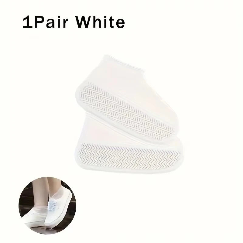 Waterproof Silicone Shoe Covers Reusable Non-Slip Wear-Resistant Rain Shoe Covers Protector Anti-Slip Boot For Outdoor Rainy Day