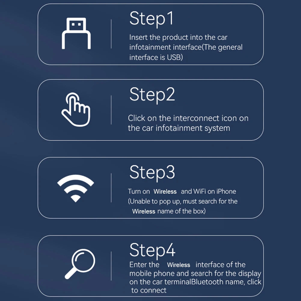 2025 2 in 1 Wireless CarPlay Android Auto Adapter WiFi BT5.0 Smart Dongle Plug&Play Mini Box for Wired CarPlay/Andriod Auto Cars