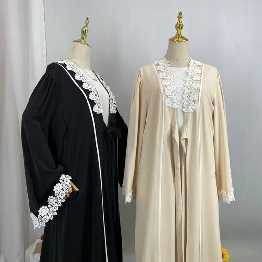 2025 Luxury Dubai Abaya Dress for Muslim Women Ramadan Eid Nida Arabia Holiday dress Jalabiya Clothing Islamic Modest Long Robe