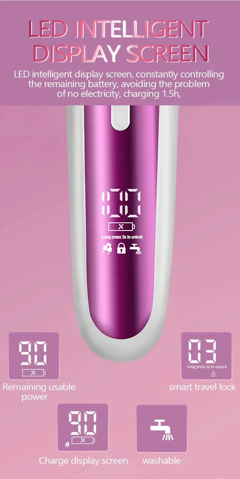 3in1 Rechargeable Women Epilator For Face Body Electric Shaver Female Hair Removal Bikini Trimmer Leg Lady Shaver Callus Remover
