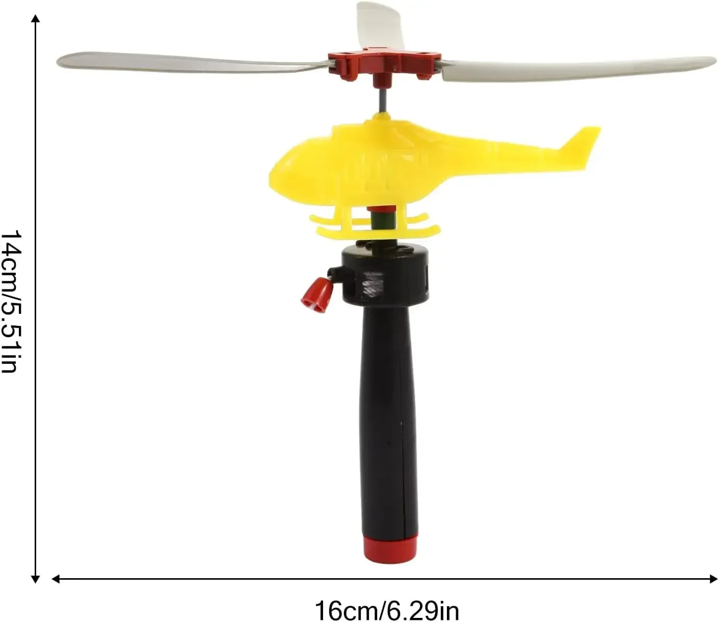 1/3/6 PCS Fun Outdoor Sports Flying Toys Handle Pull Wire Planes Toys Flying Toy Helicopter for Kids Rotating Helicopter Gift