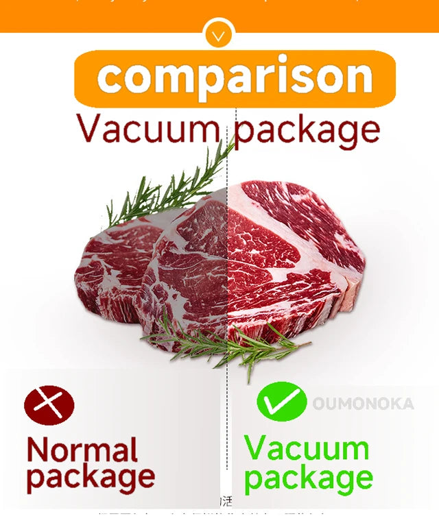 Professional  Vacuum Sealer for Food Vacuumor for Products Kitchen Sealing Machine Cuisine Packaging Plastic Bag Sealant