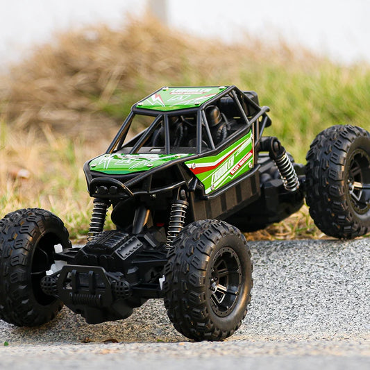 Remote-controlled off-road vehicle high-speed four-wheel drive climbing charging electric car alloy children's toy Remote car
