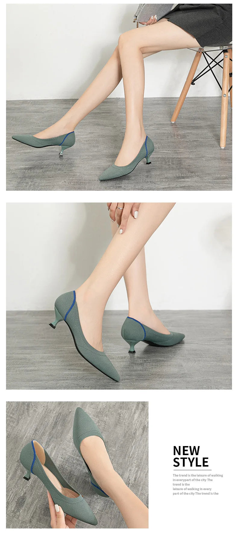 Women's high heels shoes  2025 new spring  / autumn / fashion beautiful breathable sweat absorbing comfortable shallow mouth p - Belvar