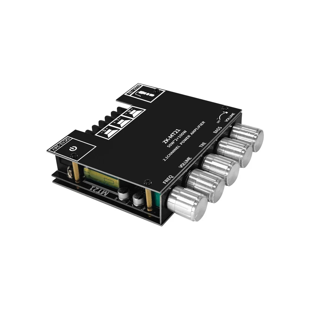 ZK-MT21 Bluetooth 5.0 Subwoofer Amplifier Board For Car Home 50W*2+100W 2.1 Channel Power Audio Stereo Bass Amplifier s Board