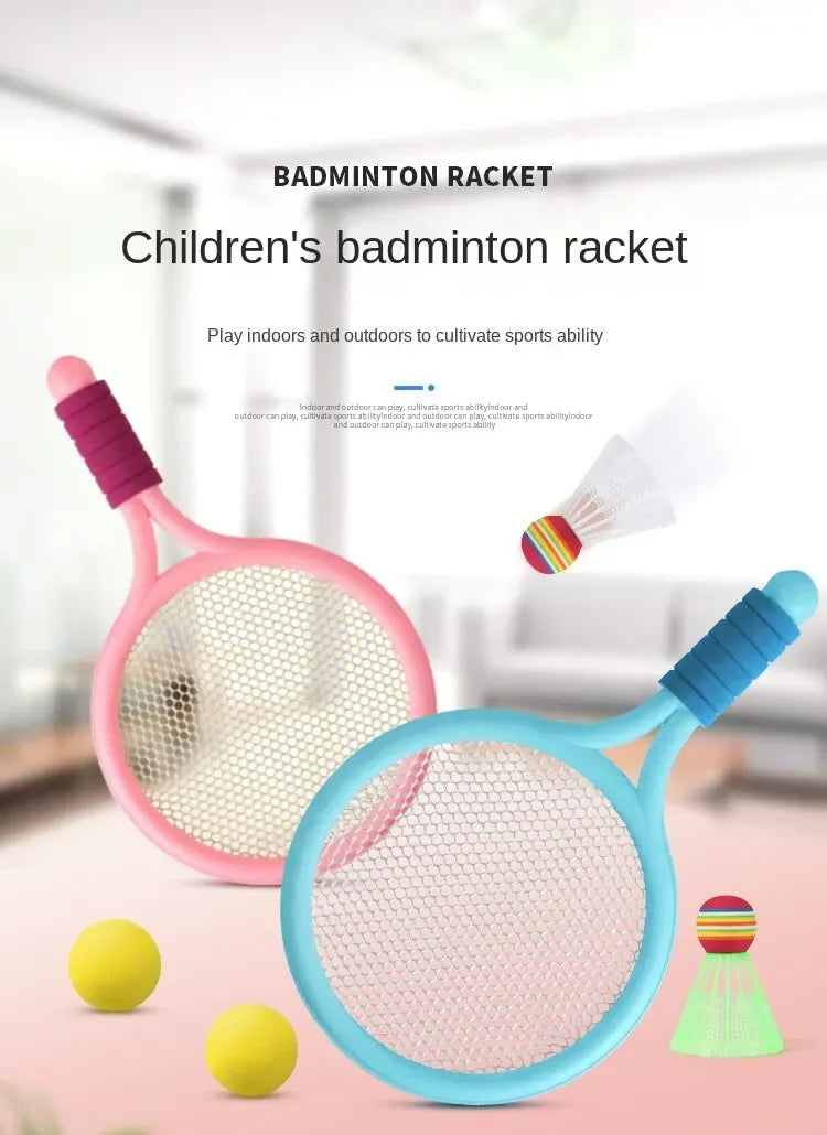 2 Badminton Racket Send Badminton Tennis Outdoor Sports and Leisure Two Parent Child Interactive Toys