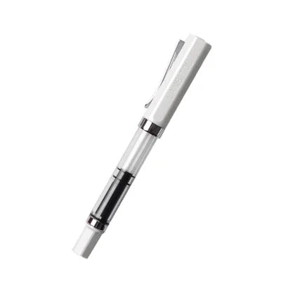 Student Practise Calligraphy Plastic Transparent Fountain Pen F Nib 0.5mm Hooded Nib 0.38mm Color Ink Pens School Supplies