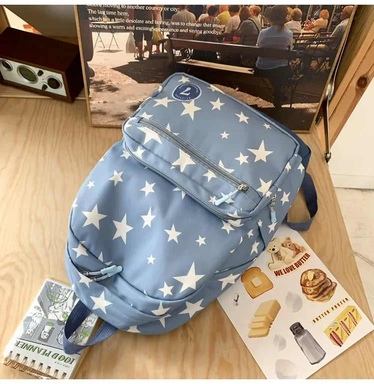 Star Backpack for Women Men 17 Inch Star Laptop Backpack College Bag Cute Travel Backpack Student Back To School Casual Bookbag