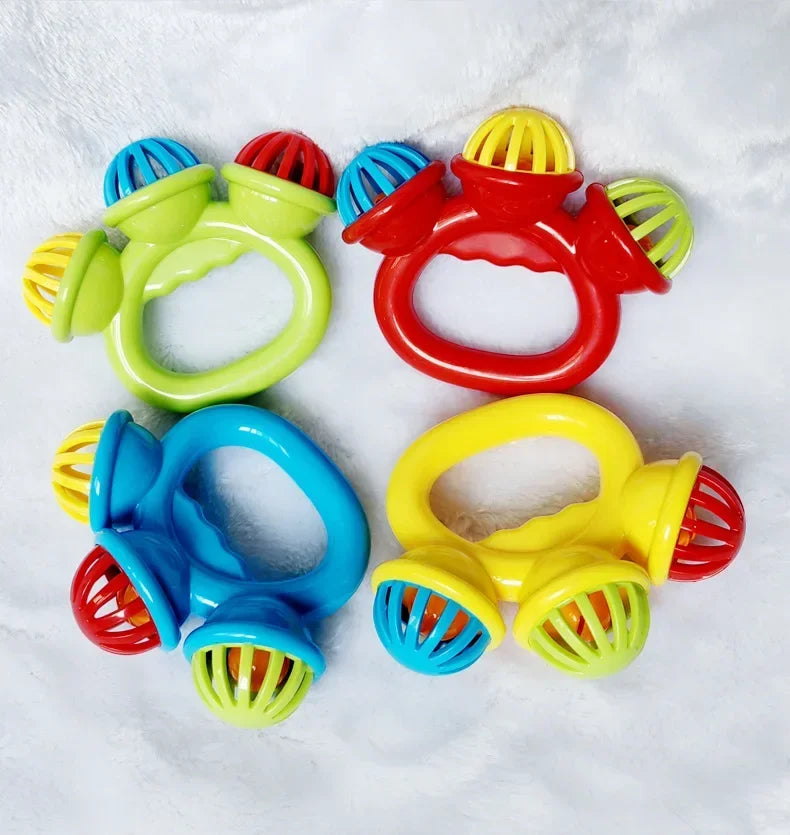 1/4PCS Newborn Hand Rattle Ball Baby Toys Grasping Hand Bell Sensory Toys Kids Safety Materials Toys for Baby Children Best Gift