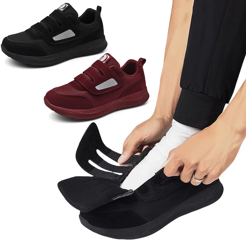 2025 Diabetic Shoes Slip-On Orthopedic Shoes Non-Slip Lightweight Edema Sneakers Hook and Loop Sneakers for Plantar Fasciitis