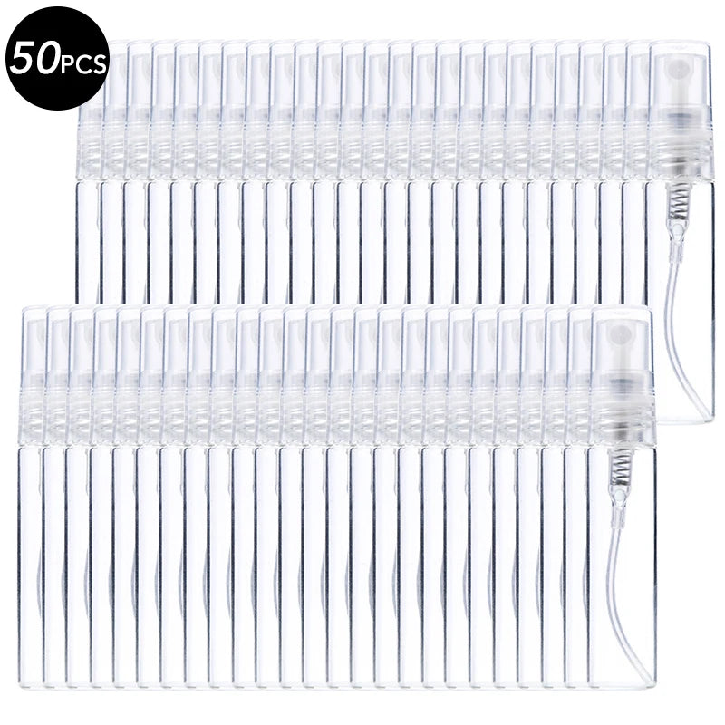 10/20/50PCS 3ml 5ml 10ml Perfume Refillable Spray Bottle Portable Glass Atomizer Container Small Sample With Dispenser Tool