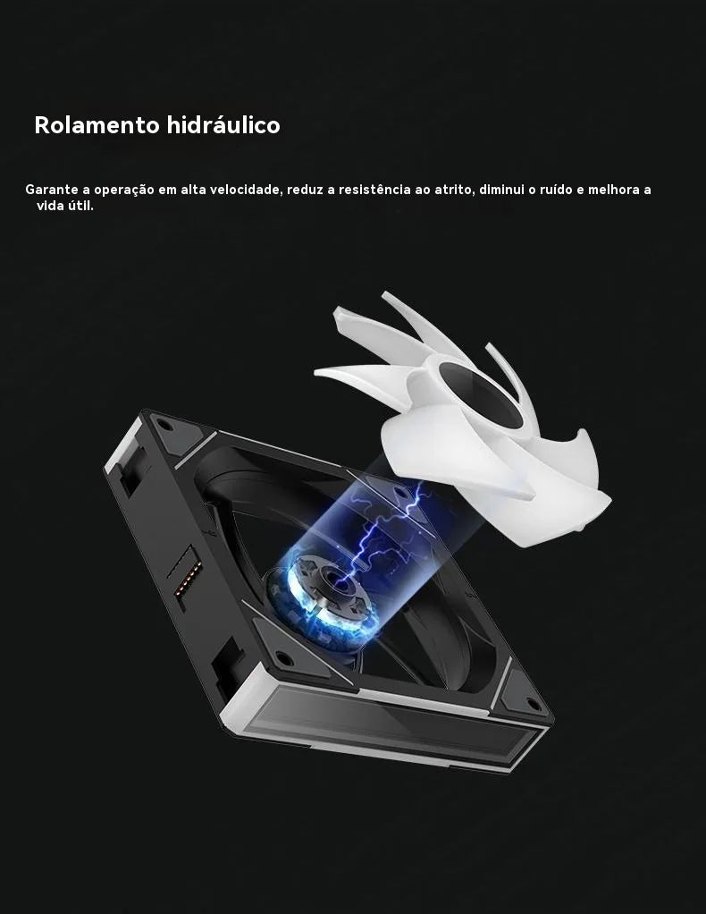 TEUCER JM-1 Ventilator computer case 120mm 3in1 800-2000rpm 12V/4pin PWM chassis noise water cooling fan