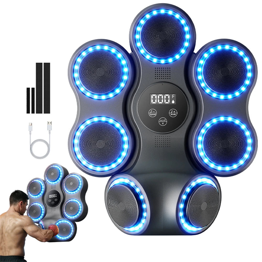 2025 New Music Boxing Machine Bluetooth Adult Electronic Wall Target HookPunch Equipment Target Wall Mounted Gym Home Equipment