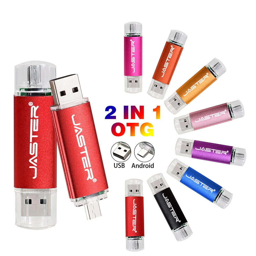 3 In 1 USB Flash Drives 64GB Free TYPE-C Adapters Gifts Pen drive 32GB Black OTG Memory Stick 16GB Key Chain Pendrive 8GB U Disk
