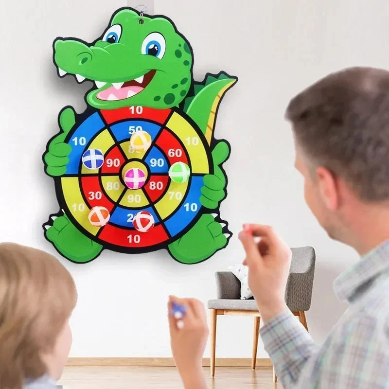 1Pcs Educational Dart Board Games for Children Indoor Outdoor Party Play Kids Dartboard with Sticky Balls Sports Games For Kids