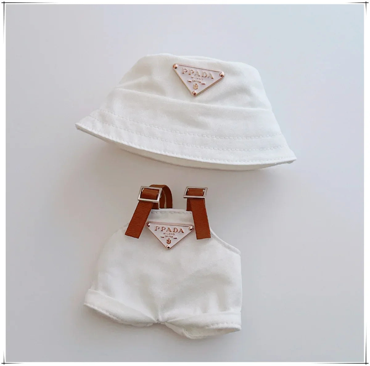 For 17cm Labubus Mini Doll Clothes Outfit Hat Clothes Shoes Labubu II Doll Accessories Cultivate Sitting Party Game Toys - Belvar