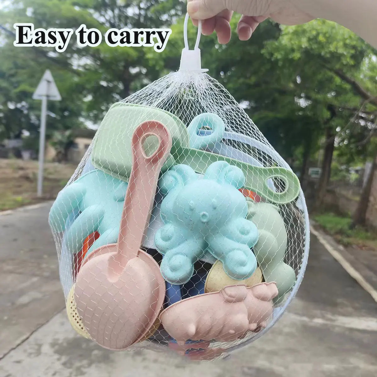11/5/1 PCS Beach Sand Play Water Set Folding Bucket Summer Toys for Children Kids Outdoor Game Sandbox Accessories Color Random