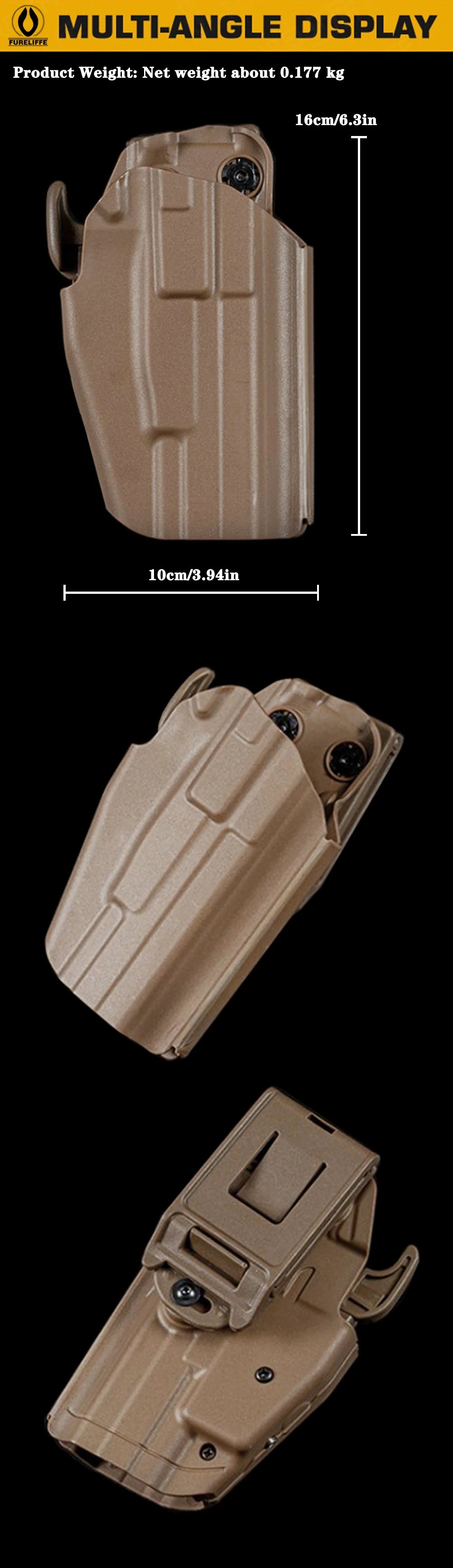 Tactical Universal Quick Pull Gun Holster for GLOCK 17/20/21/22/31/37.GRAND POWER 45/P1/P11/P40.H&K 45/VP40.S&W M&P 22/SW40F