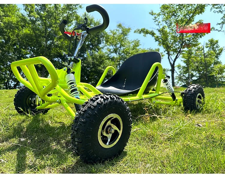 SRJOIN Off-road kart sports kart gasoline-powered mini vehicle suitable adults children track-ready small car drift adaptable