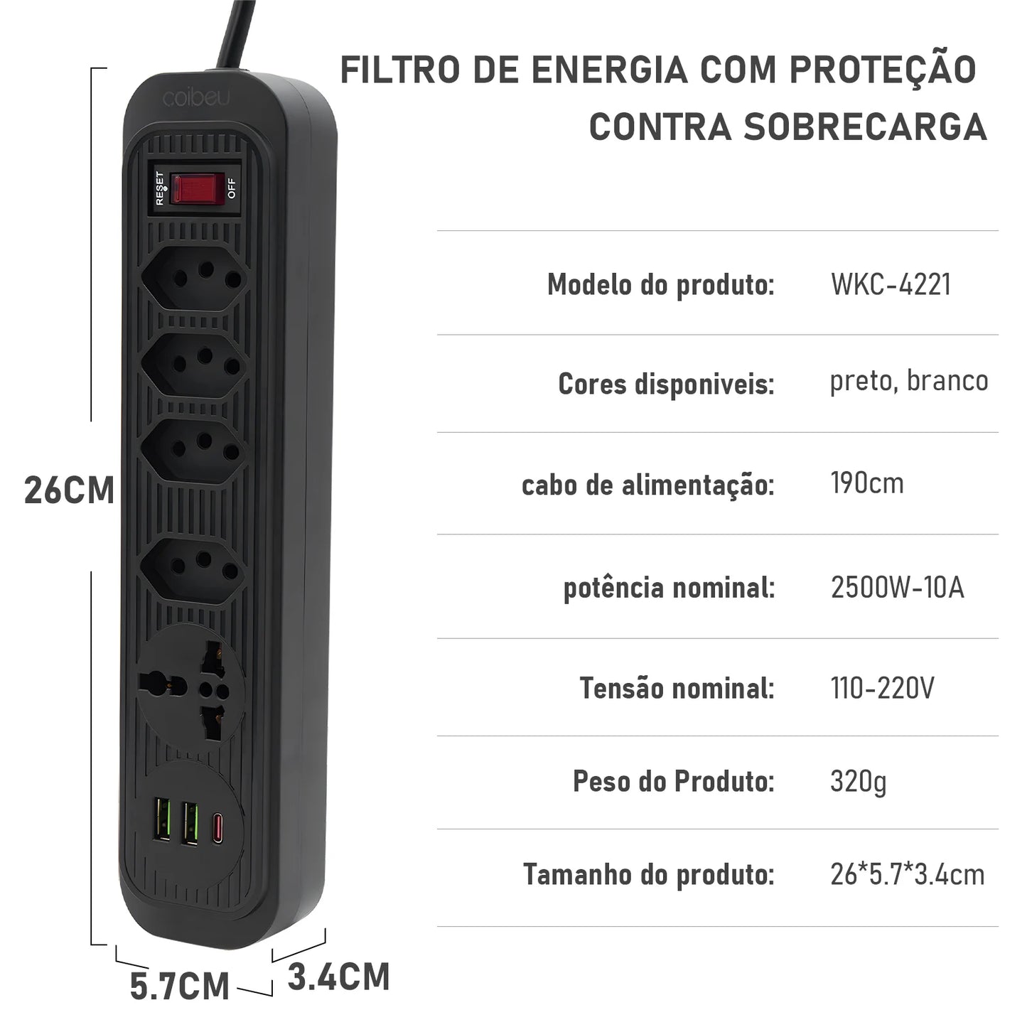 2M 110-220V USB Power Outlet Extension USB USB TYPE-C Electric Socket Extension Extension Extension Extension Extension Extension Extension Extension For PC