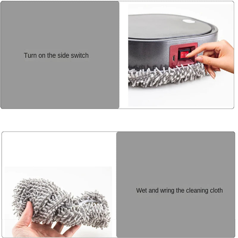 3 in1 Intelligent Robot Dry Wet Sweep Mop Robot Vacuum Cleaner Rechargeable Smart Mopping Robot Spray Cleaner Home Mopping Robot
