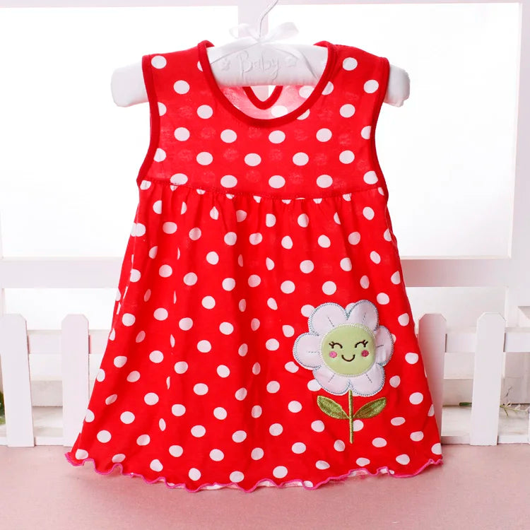 Top Quality Baby Dresses Princess 0-2years Girls Dress Cotton Clothing Dress Summer Girls Clothes Low Price
