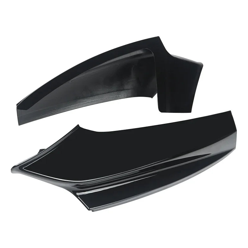 2Pcs / Set Front Bumper Splitters Lip Flaps Cupwings Aprons for BMW 5 Series F10 M5 Bumper 2011 - 2017 Carbon Fiber / FRP