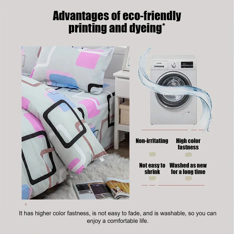1pcs Geometric Pattern Bedding Fashion Printed Quilt Cover Multi Size Bed Sheets Soft Breathable Duvet Covers 이불커버