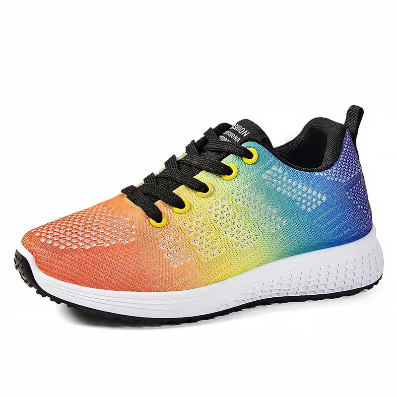 Women's Shoes 2025 Spring New Fashion Soft Walking Flats Non-slip Casual Sport Tennis Shoes Athletic Sneakers for Lady
