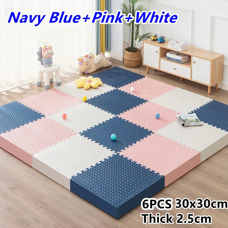 Tatame Gym for Babies Play Mat Activities Mat for Baby Mat 6PCS Game Mats Playroom Mat Play Mats Floor Noise Mat Puzzle Mat