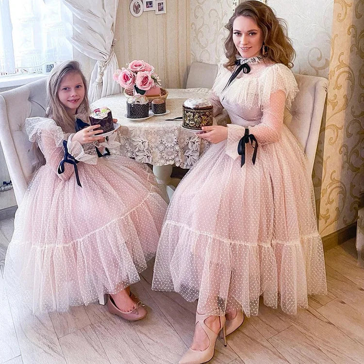 Princess Dress Baby Girls Kids Girl Lace Bowknot Tulle White Dresses Children Herben Luxury Frock Toddler Vestido Flower Clothes