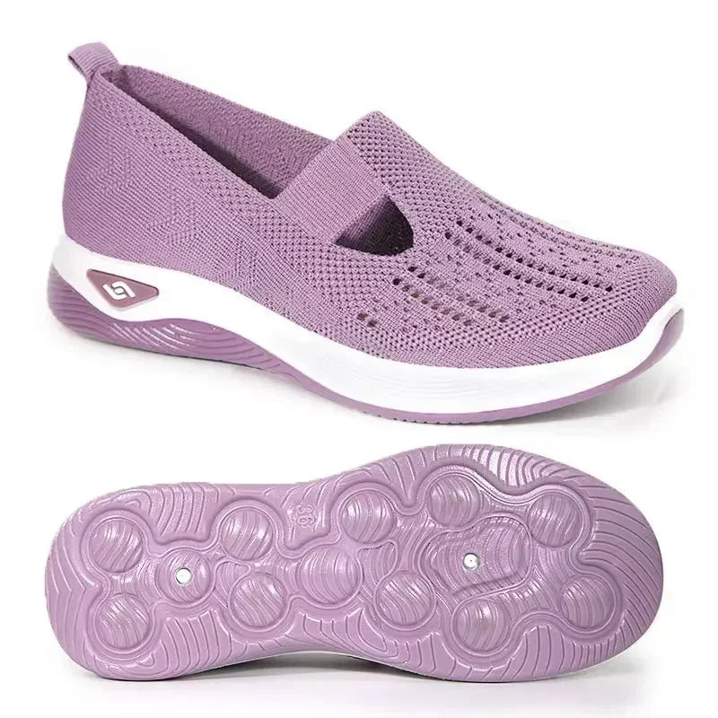 Orthopedic Shoes for Women Walking Shoes Slip On Arch Support Memory Foam Breathable Sneakers Summer Comfortable Casual Trainers - Belvar