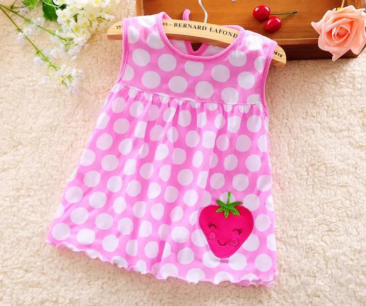 Top Quality Baby Dresses Princess 0-2years Girls Dress Cotton Clothing Dress Summer Girls Clothes Low Price