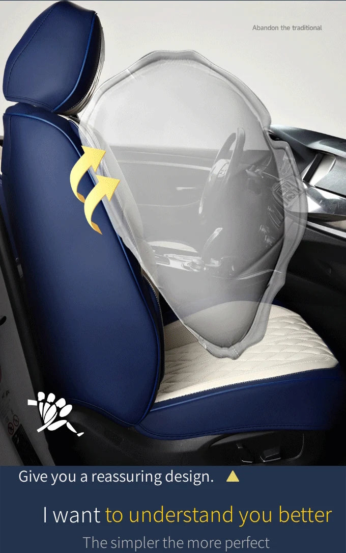 PU leather car seat cover, suitable for most 5-seat cars, split seat cover, waterproof and anti-fouling, easy installation,