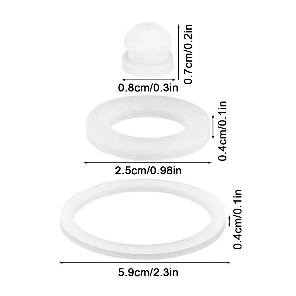 Water Bottle Vent Hole Gasket Vent Hole Gaskets Replacement Food-grade Silicone Cup Lid Gasket Rings For 14/18/22/32/40/64oz ﻿