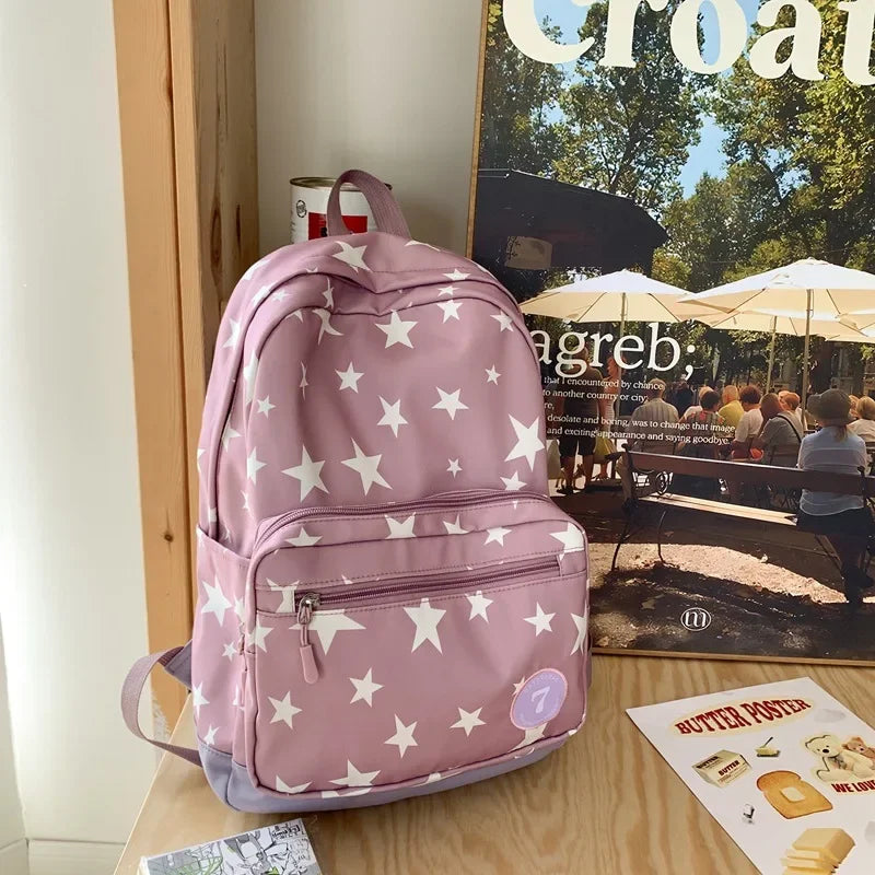 Star Backpack for Women Men 17 Inch Star Laptop Backpack College Bag Cute Travel Backpack Student Back To School Casual Bookbag