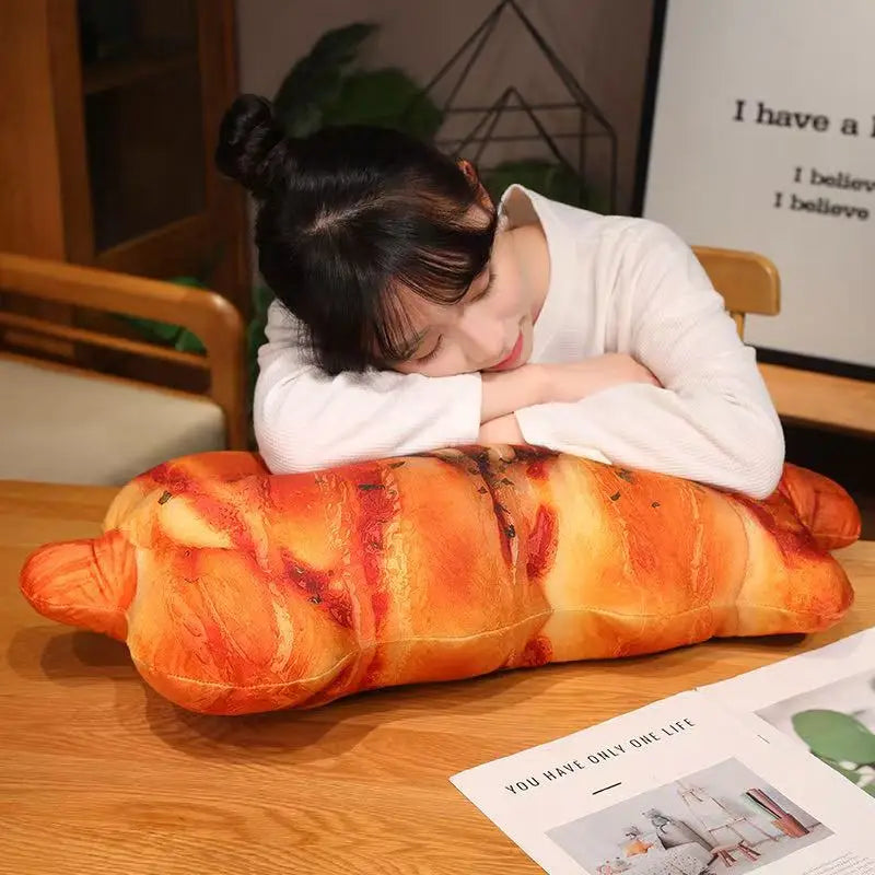 Simulation Bread Pillow Anime Plush Toy 50/70cm Cute Doll Stuffed Animal Soft Cushion Gift for Christmas Thanksgiving