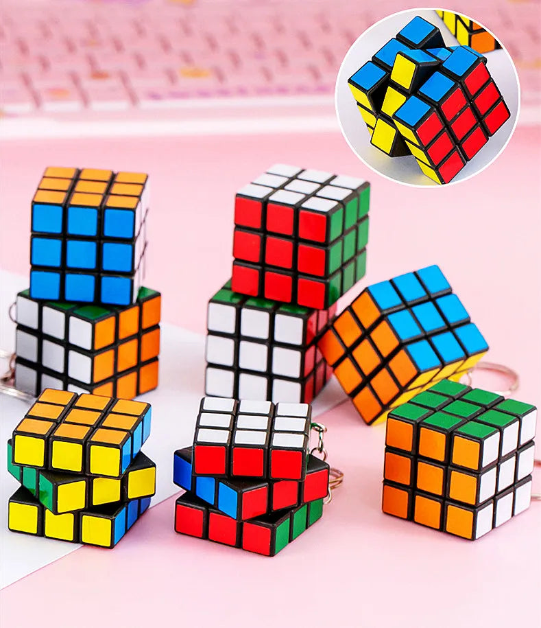 12Pcs 3cm Mini Magic Cube Children Educational Toys Kindergarten Prize Kids Birthday Party Favors Goodie Bag Pinata Fillers