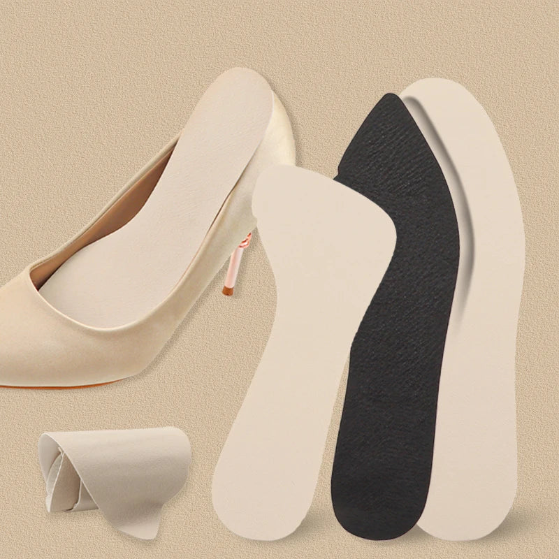 1Pair Women Sandal Insoles Antislip Soft Bottom Breathable Deodorzation High Heel Insoles High-heeled Shoes Sole Stickers Pad