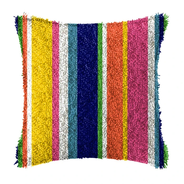 Smyrna Flower Latch Hook Kit Mats Cushion Pillow DIY Crafts Simple Cushion Embroidery Latch Hook Rug Needlework Button Packages