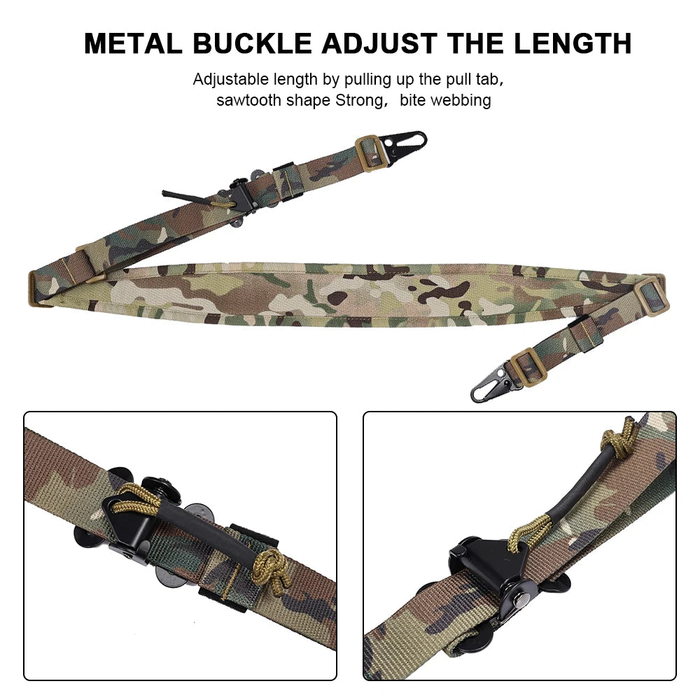 SINAIRSOFT Hunting Rifle Tactical Sling Removable 2 Point Padded Combat Modular Shooting Equipment Strap Airsoft Accessories